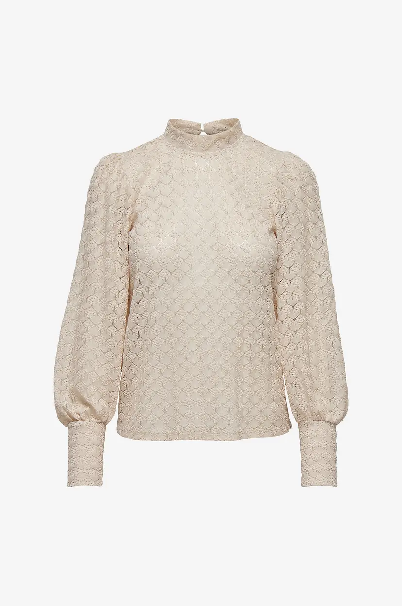 JDY Blondetopp jdyAvery L/S Lace Top Jrs - Beige