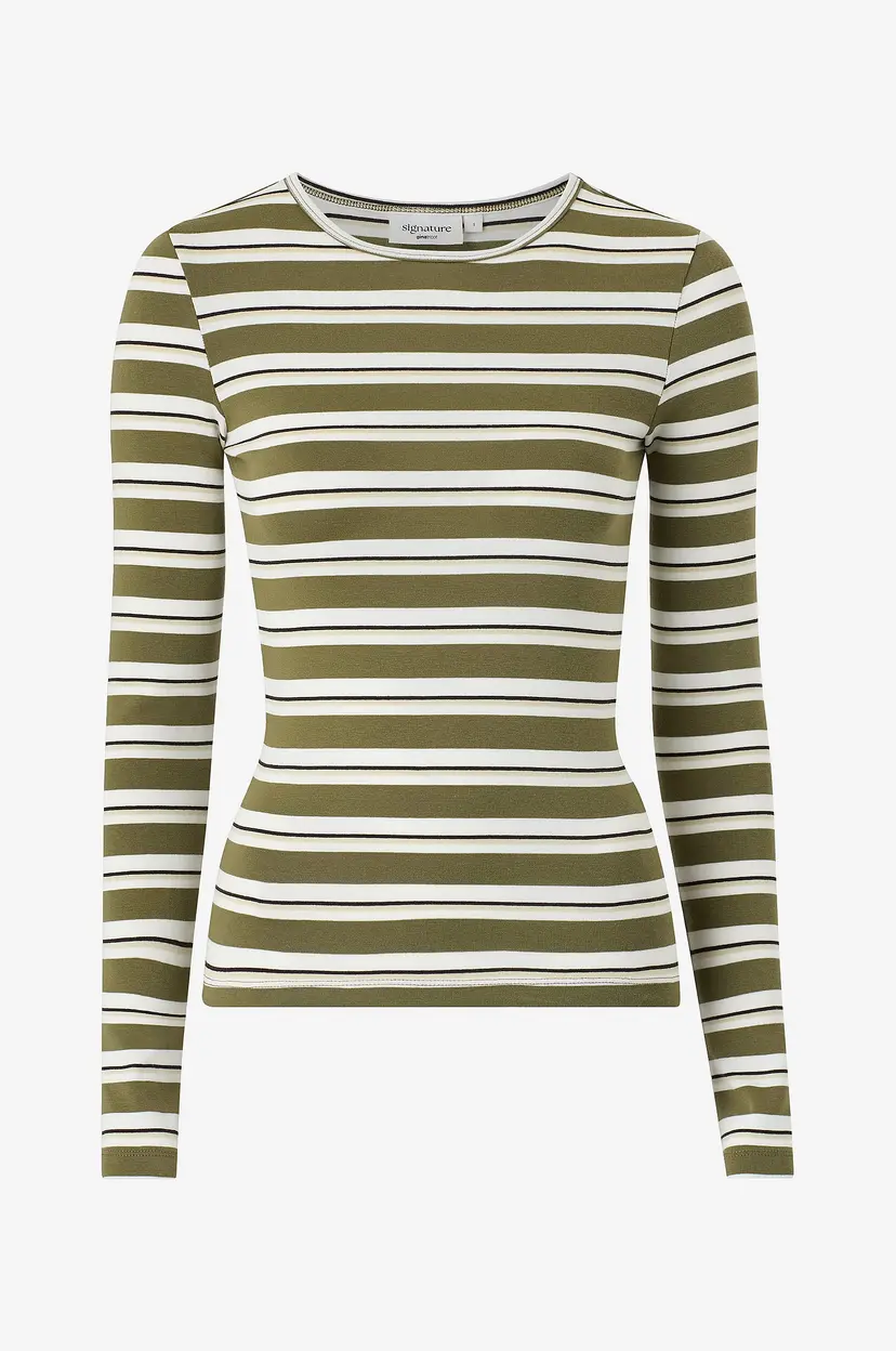 Gina Tricot Topp Tight Fit Long Sleeve Top - Flerfarget