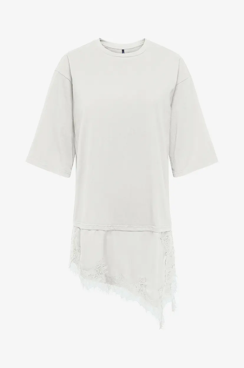 ONLY Topp Onlmadelyn S/S Lace Top Jrs - Hvit