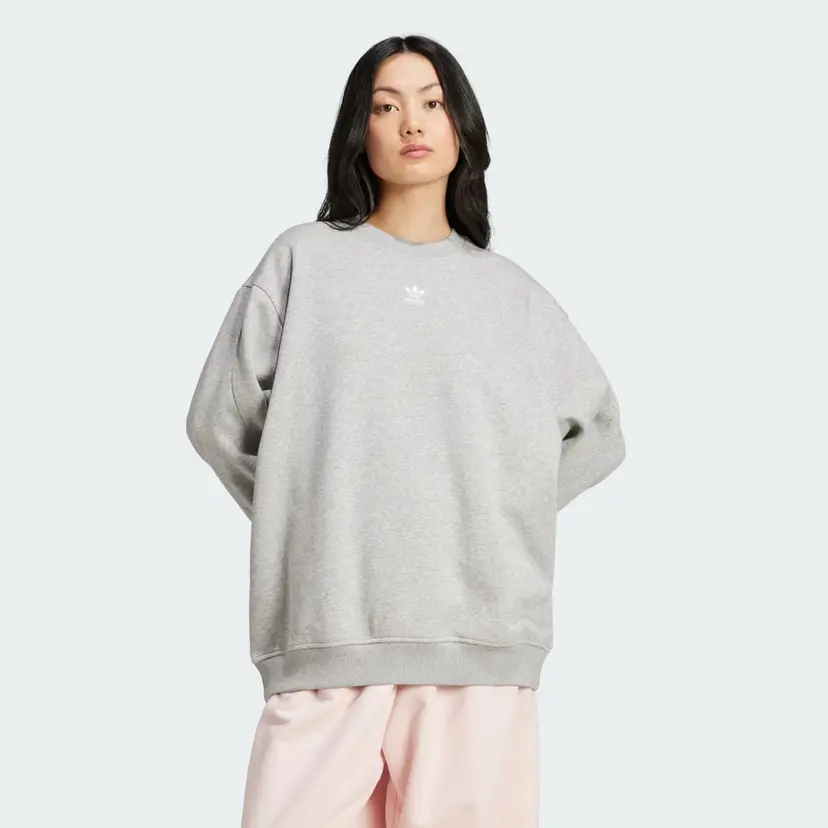 Adidas Essentials Fleece Long Oversized Crew Genser