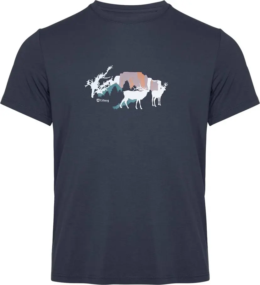 Urberg Urberg Men's Printed Tree Tee Blue Nights