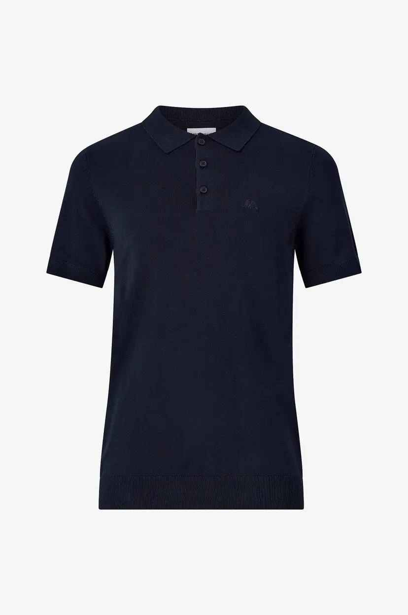 Lindbergh Genser S/S Polo Knit - Blå
