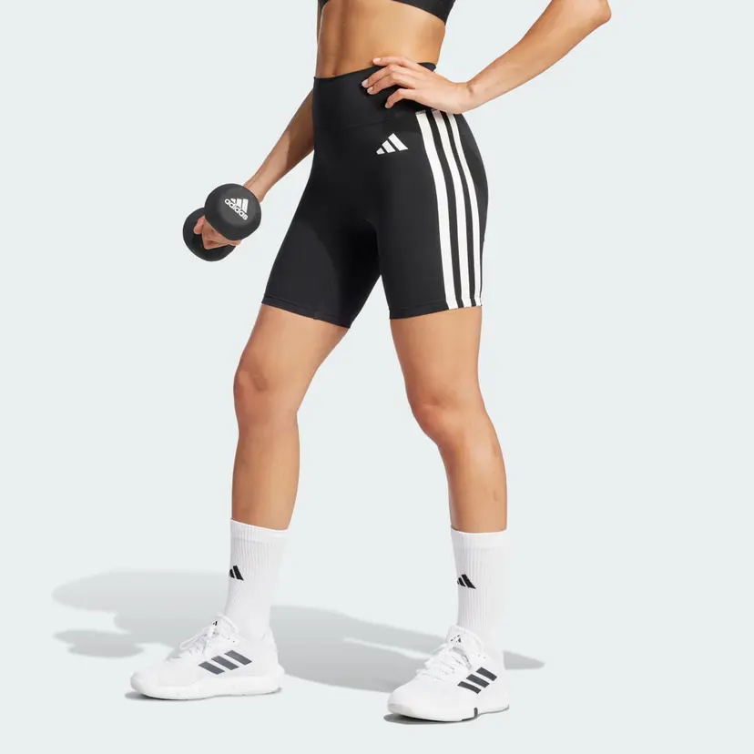 Adidas Optime Essentials 3-Stripes Short Tights