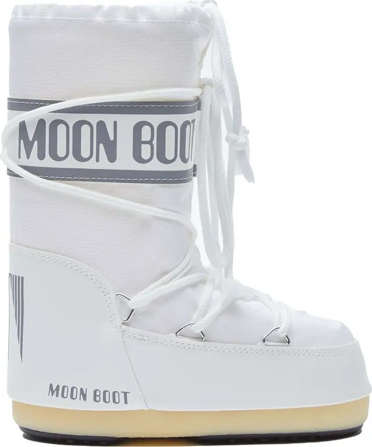 Moon Boot Moon Boot Kids' Icon Nylon White