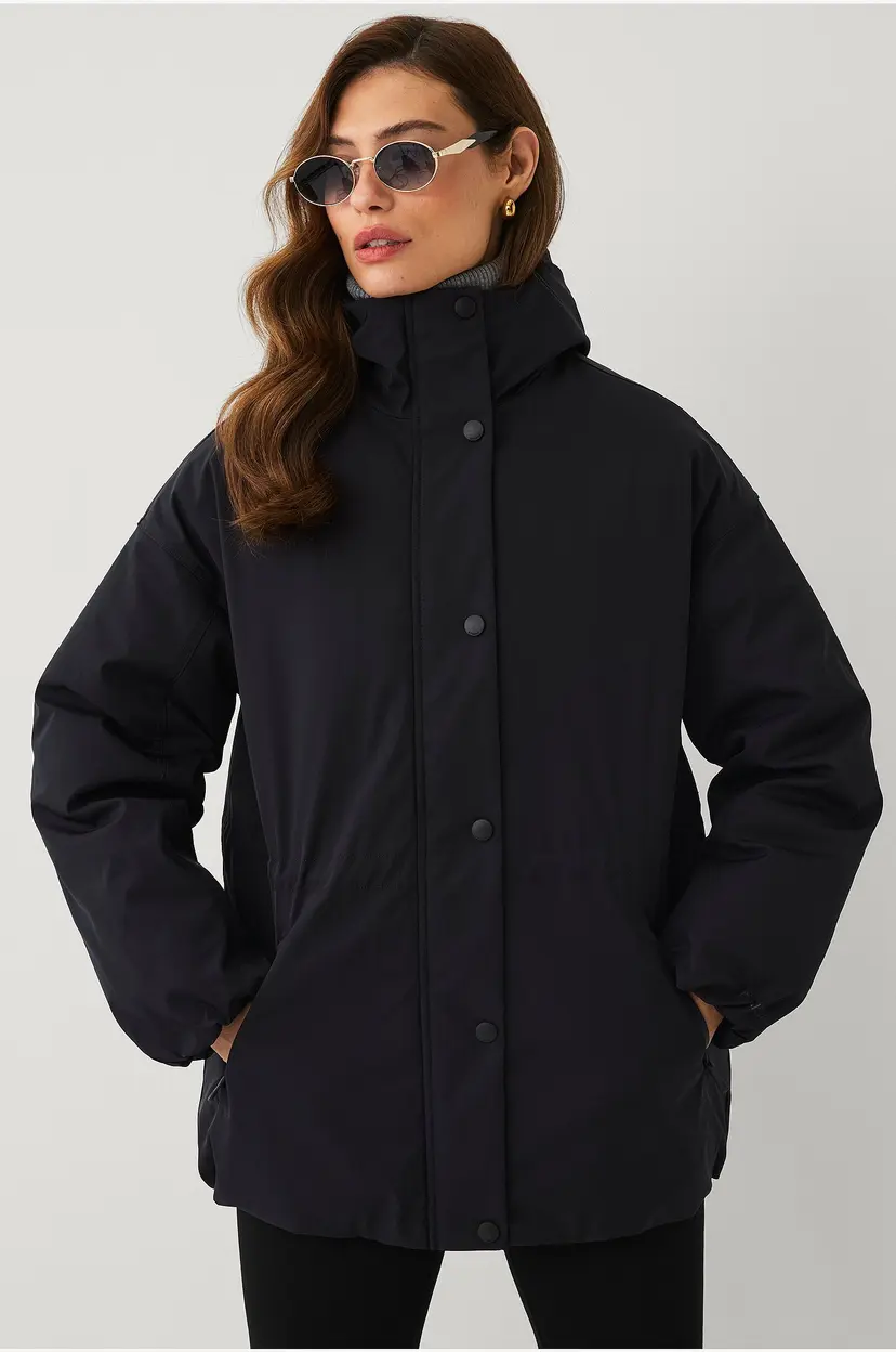 Áhkká Jakke WR Padded Jacket W Adjustabel - Svart