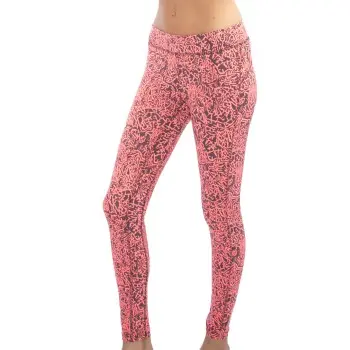 Casall Casall Abstract Tights Orange mønster 38 Dame