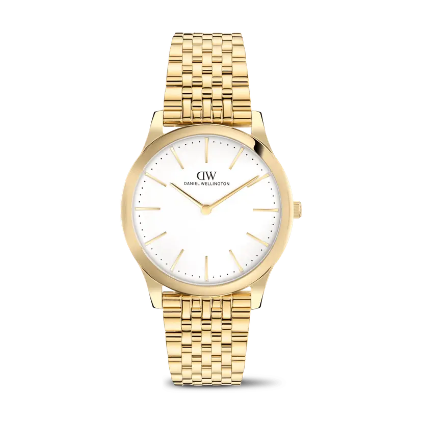 Daniel Wellington Gold 39mm Watch Pathfinder 7-link Frost-white | DW
