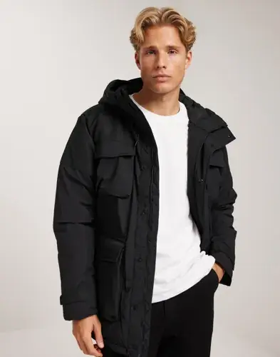 Selected Men Selected Men Slhron Parka Vinterjakker Svart
