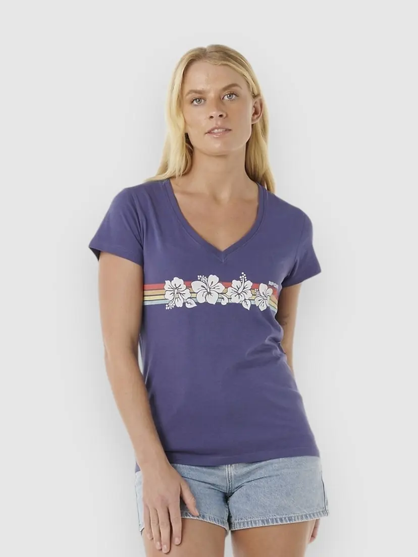 Rip Curl Rip Curl Keepsakes V-Neck T-skjorte blå