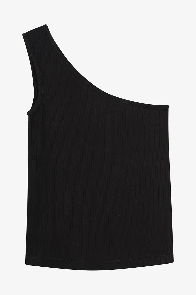 Grunt Topp Gundhil Rib Top - Svart