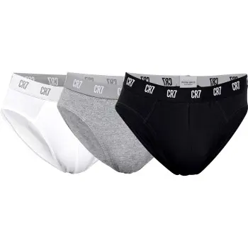 CR7 Cristiano Ronaldo CR7 Cristiano Ronaldo 3P Basic Brief Svart/Hvit bomull Herre