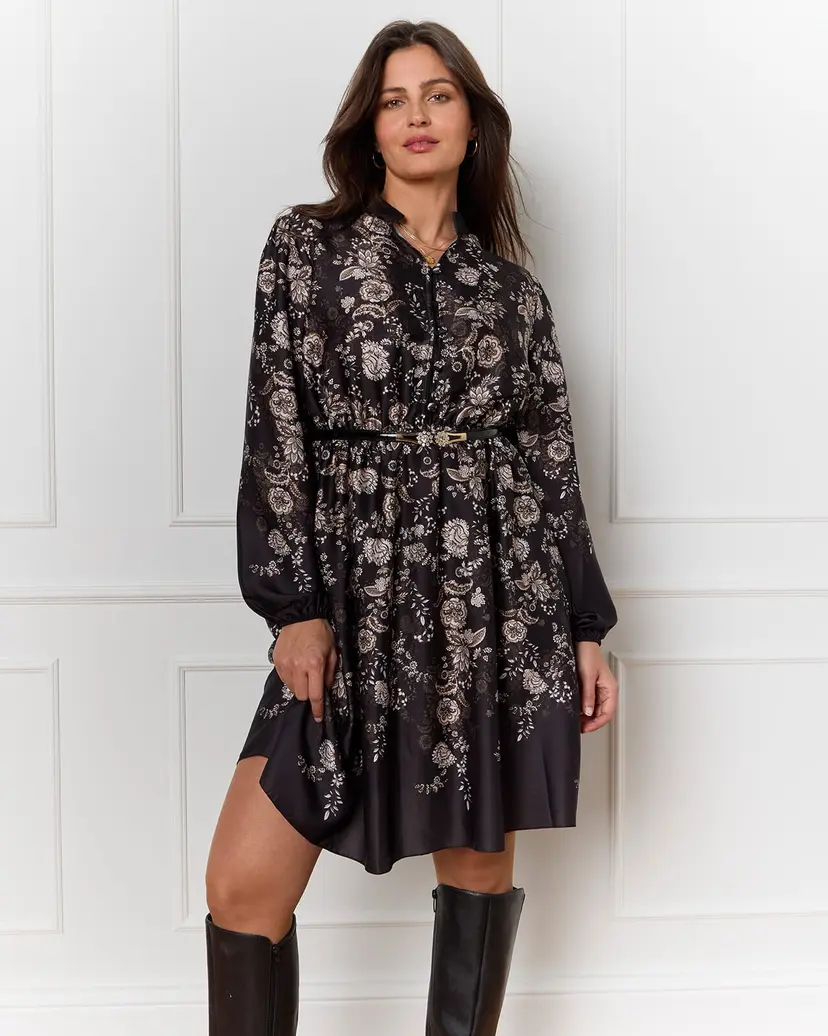 Floyd Kjole Malvine Satin Paisley