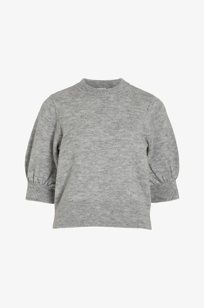 Vila Topp viBiola 3/4 Sleeve Knit Top #6 - Grå