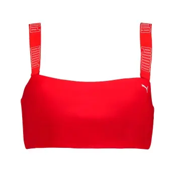 Puma Puma Bandeau Bikini Top Rød Large Dame