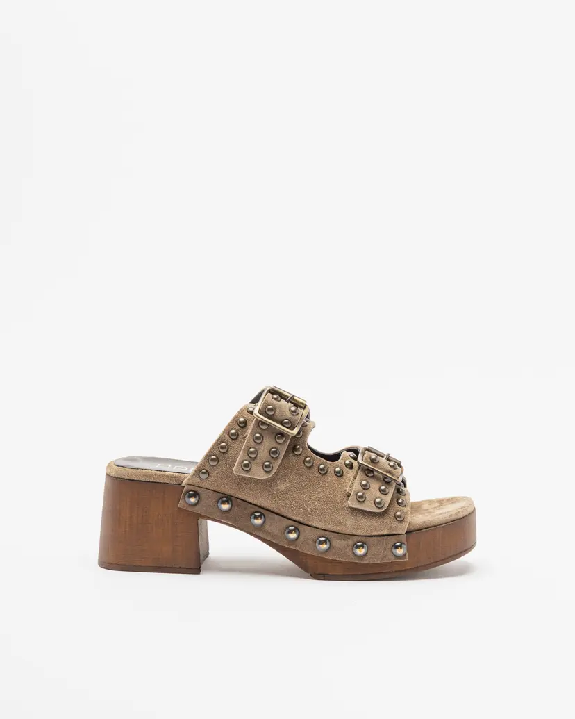 PROF PROF M187M3 Taupe Clogs