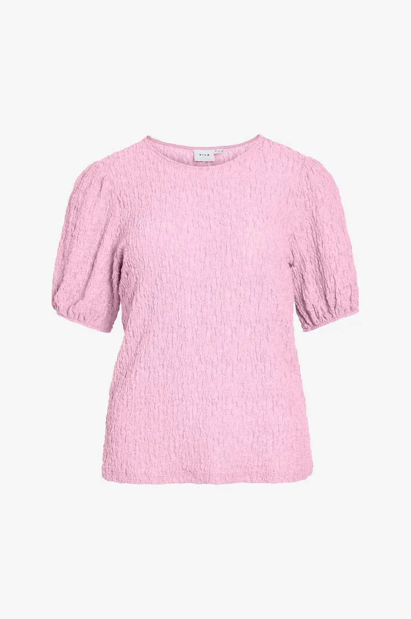 Vila Topp viFall O-neck 2/4 Top - Rosa