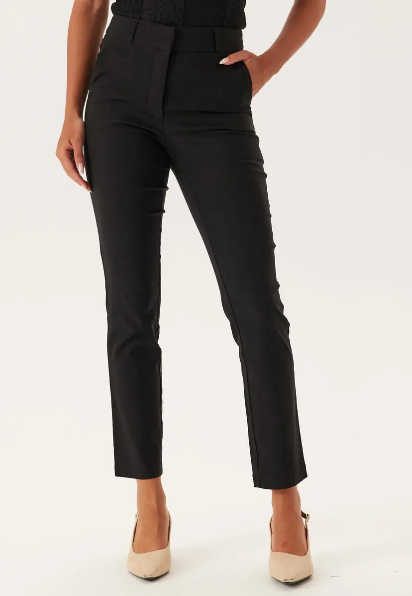 Bubbleroom High Waist Stretchy Front Pocket Trousers