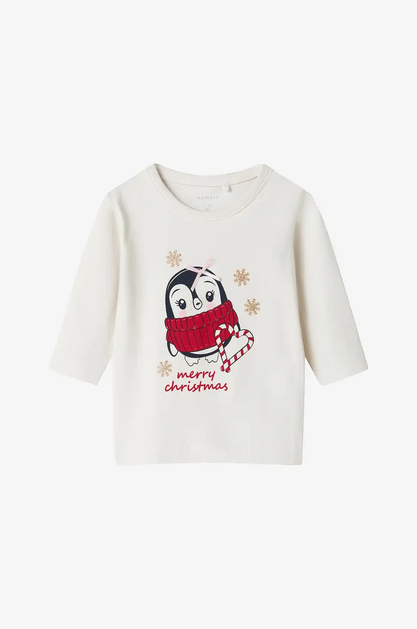 Name it baby T-skjorte nbfRo LS Box - Hvit