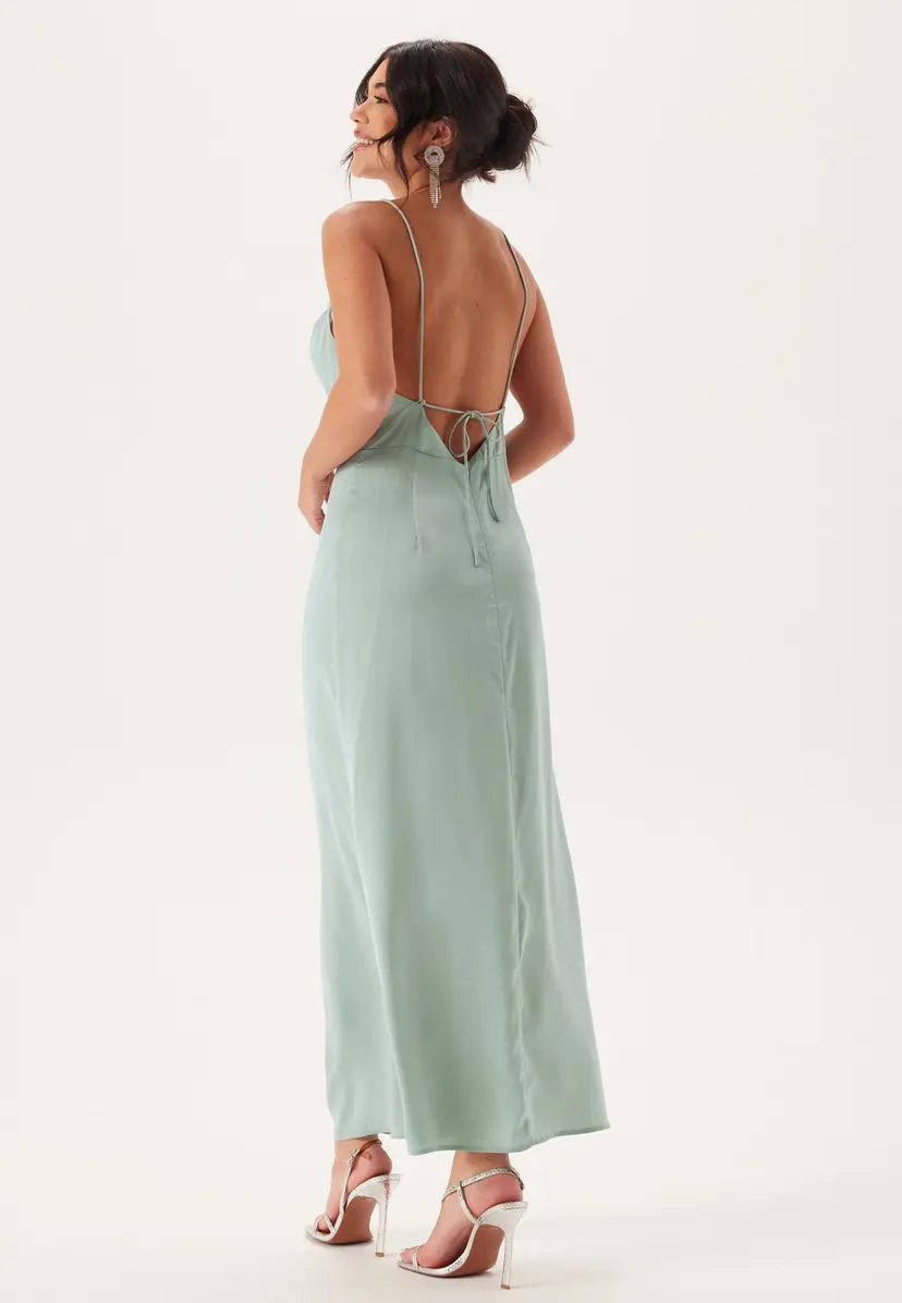 Bubbleroom Occasion Waterfall Satin Ankle dress