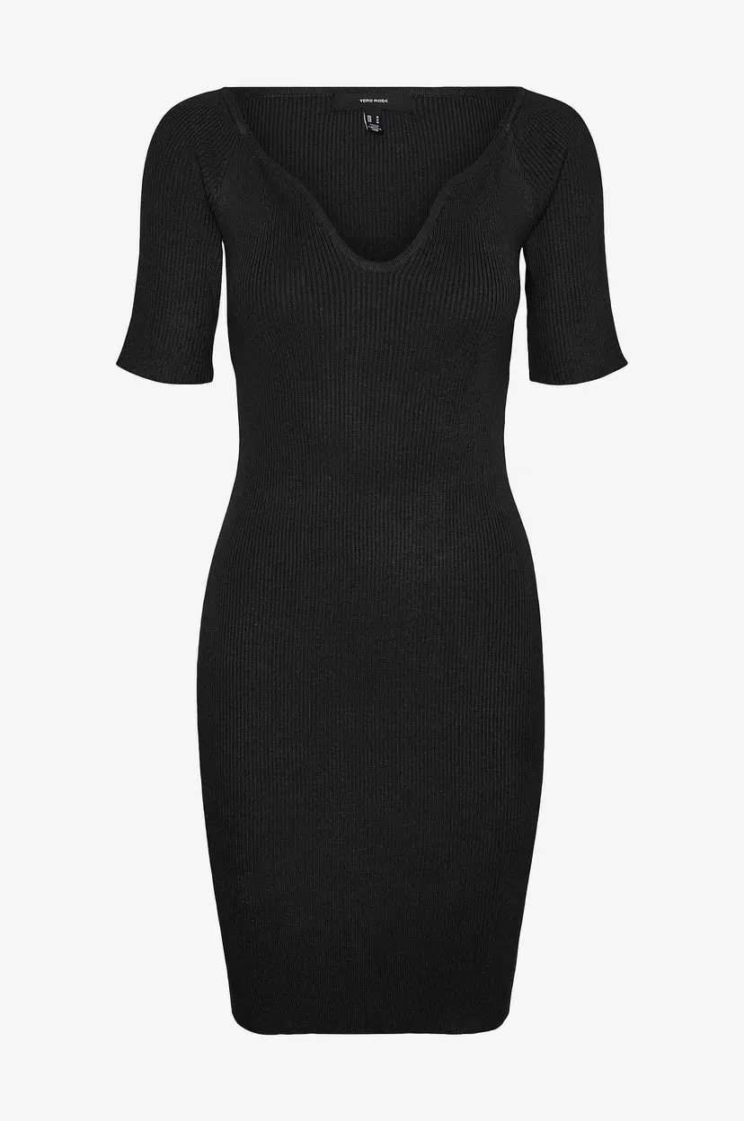 Vero Moda Kjole vmWillow SS Sweetheart Short Dress - Svart