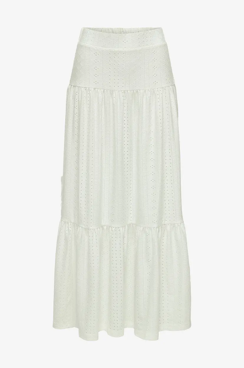 JDY Maxi skjørt jdyCathinka Ancle Skirt Jrs - Hvit