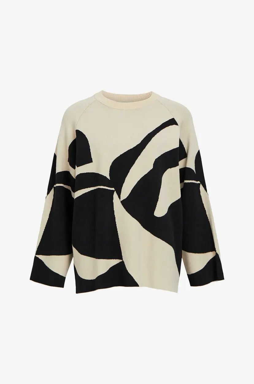 Object Collectors Item Genser objSif LO L/S Knit Pullover - Beige