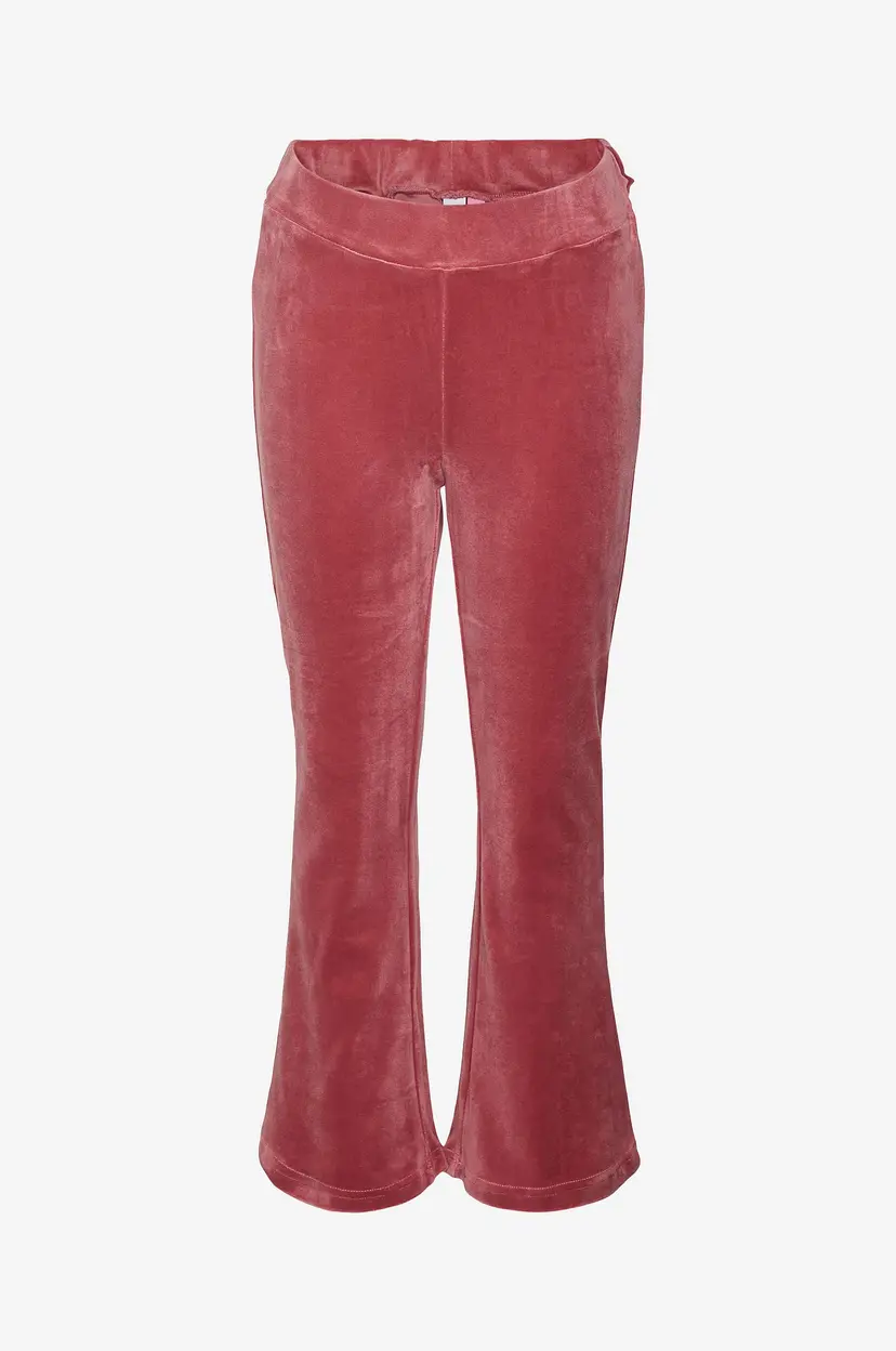 Vero Moda Girl Sweatbukser vmAthena Velvet HW Flare Pant - Rosa