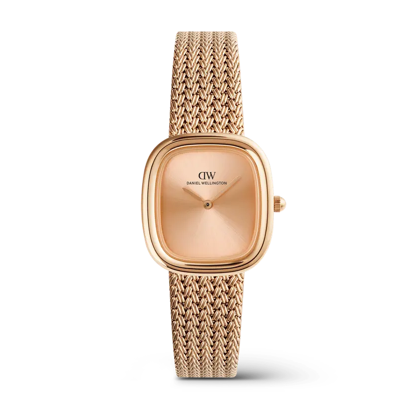 Daniel Wellington Rose Gold 24mm Watch Margot Braided Mesh Unitone | DW