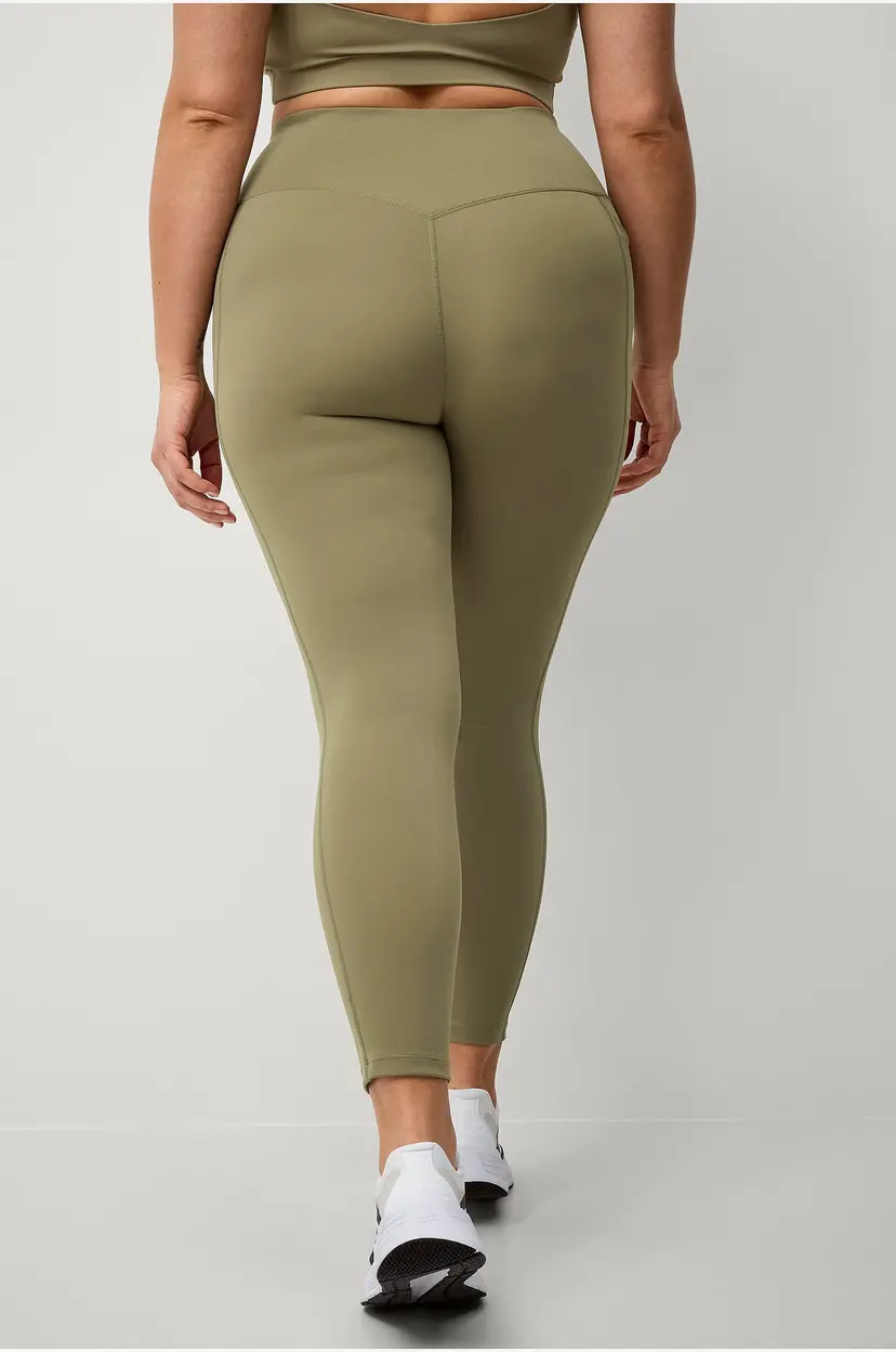 Ellos STUDIO Treningstights Studio Tights Flat Front Core - Grønn