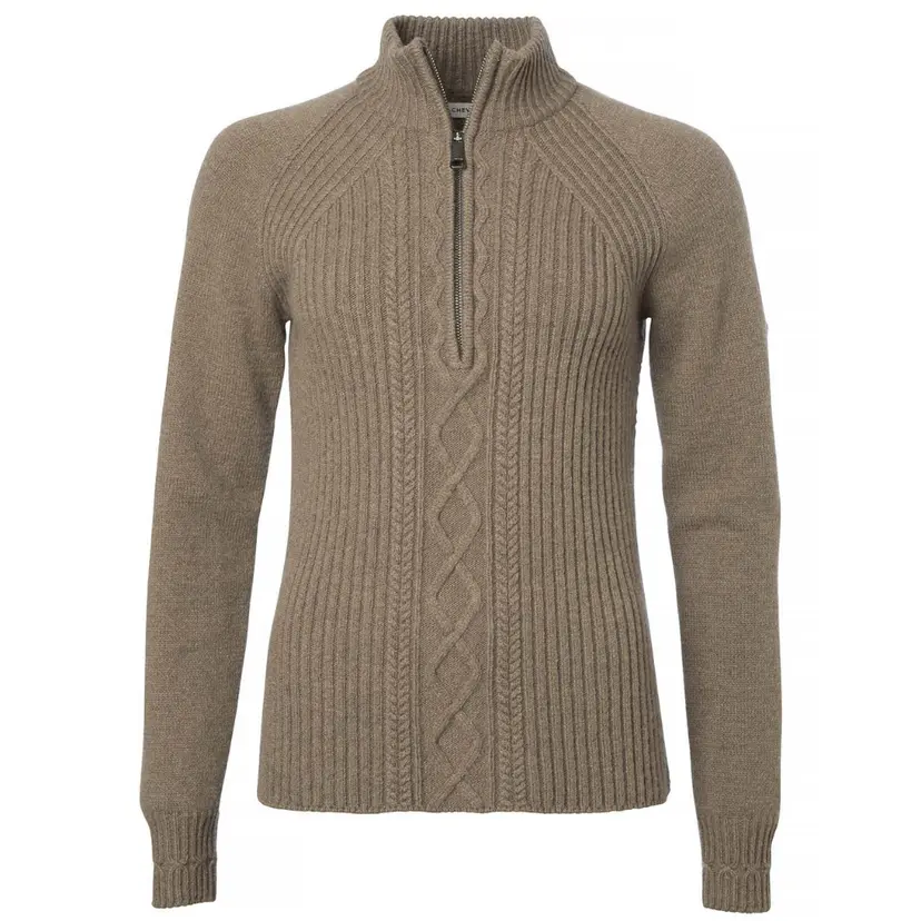 Chevalier Chevalier W's Stella Half Zip Ol Pullover Saddle Brown