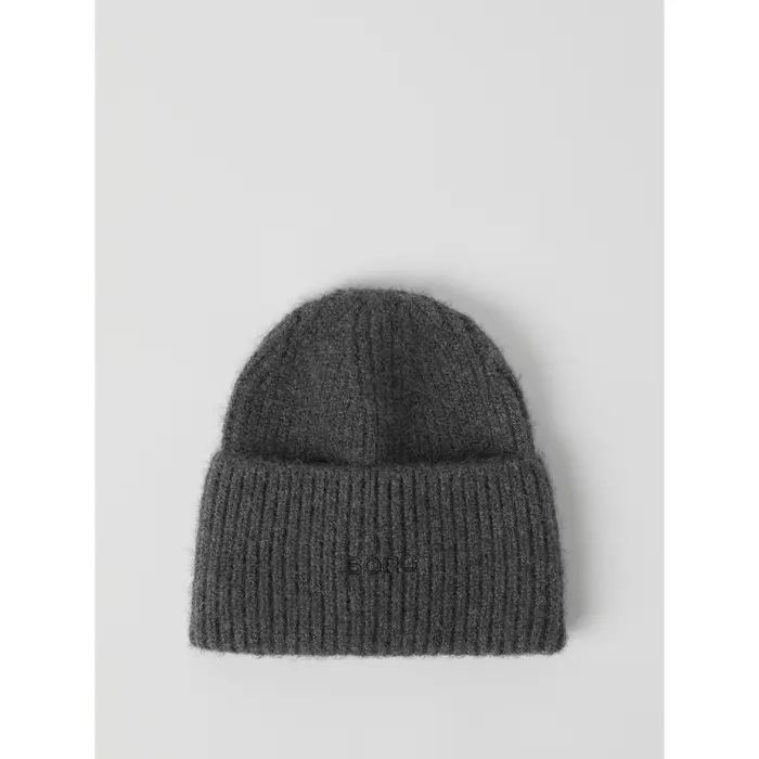 Björn Borg Studio Beanie, Dark Grey Melange, Onesize