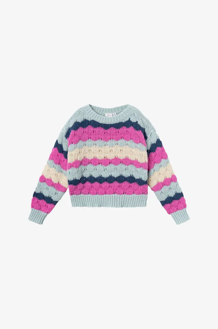 NAME IT Genser nkfNunna LS Short Knit - Rosa
