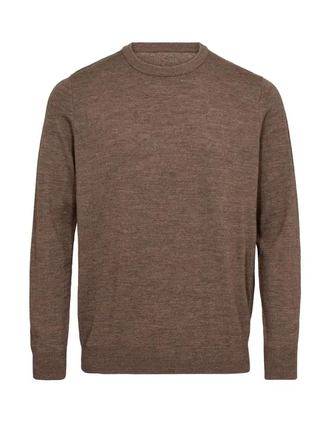Black Blue Reg fit on-neck merino