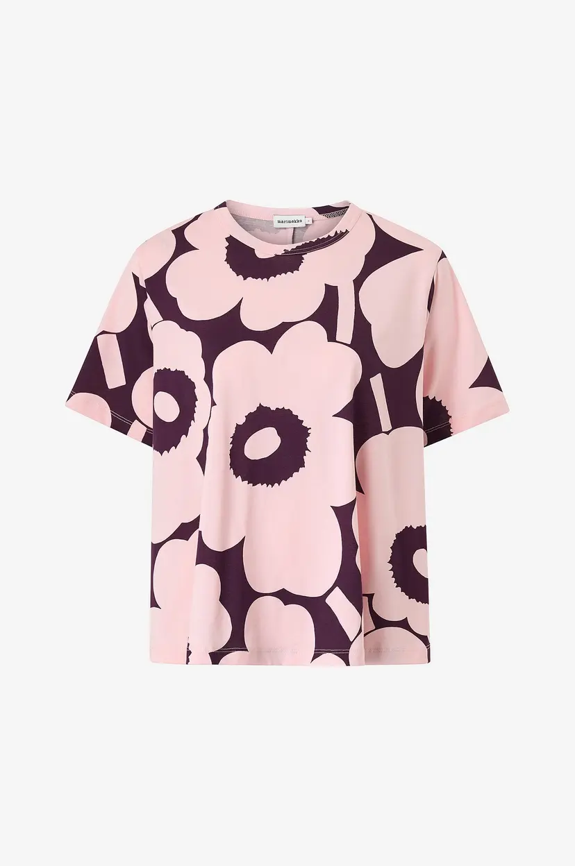 Marimekko Bluse Pisteytys Unikko - Rosa