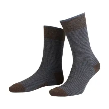 Amanda Christensen Amanda Christensen Strømper True Stripe Ankle Sock Brun Str 43/46
