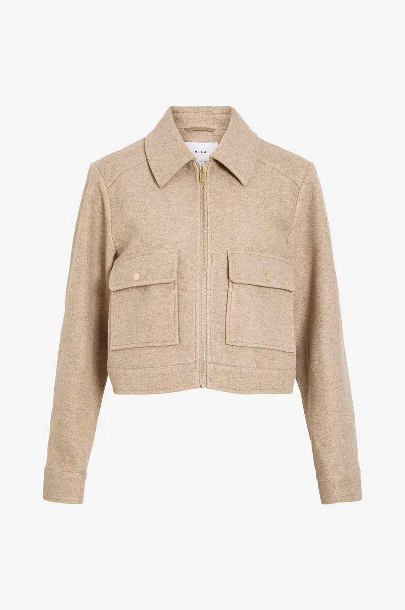 Vila Jakke viJane Juice L/S - Beige