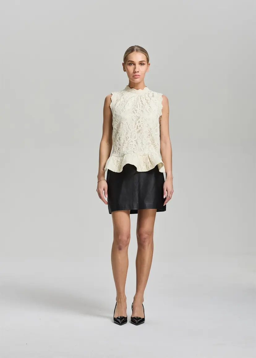 RAVN RAVN Beatrice Lace Top Cream - S
