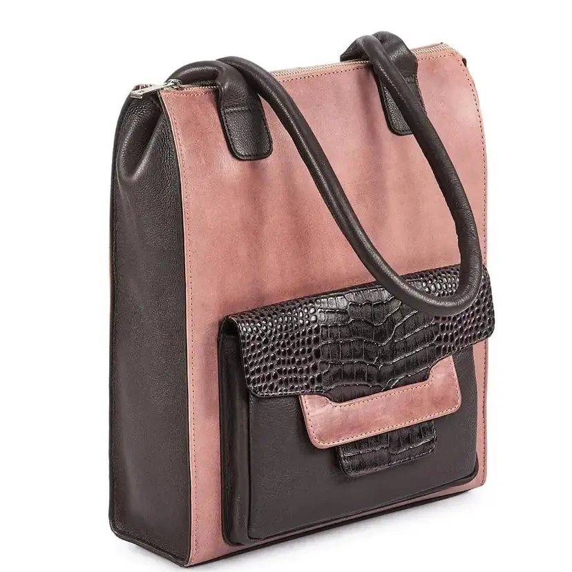 Octopus Denmark Style Japan (kun ét stk. på lager). Eksklusiv cognac/brun shopper håndtaske til arbejde, skole, rejse