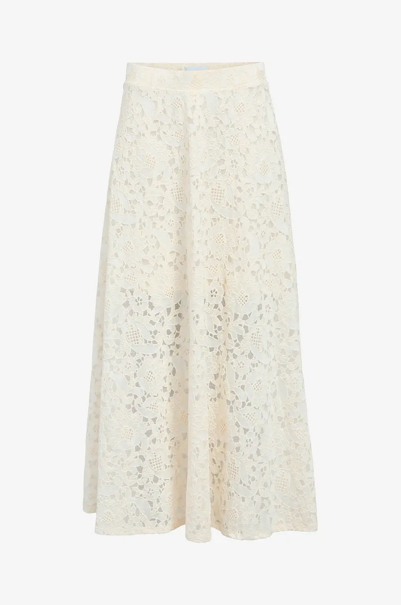 Object Collectors Item Blondeskjørt objBianca MW LO Long Skirt - Hvit