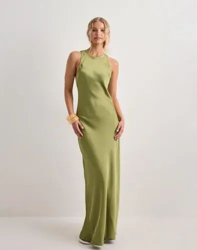 Neo Noir Neo Noir - Grønn - Celinie Heavy Sateen Dress
