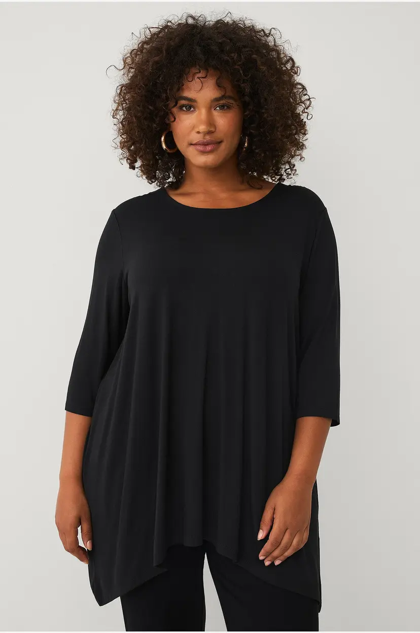 Ellos Plus collection Tunika med ermer 3/4 lang - Svart