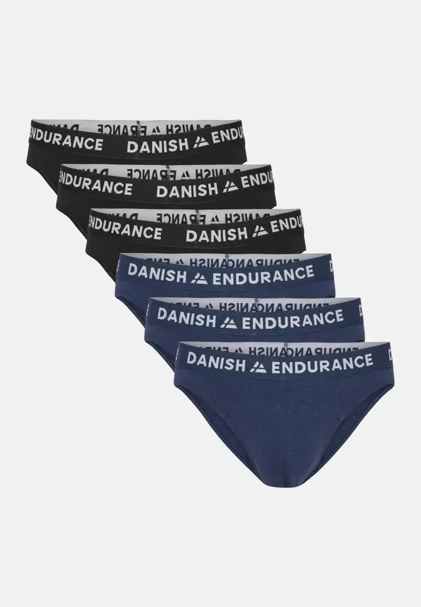 DANISH ENDURANCE BAMBOO UNDERBUKSER fra DANISH ENDURANCE, Sort/hvid | Navy/hvid, M