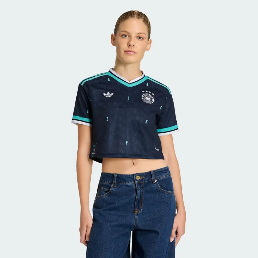 Adidas Tyskland 26 Cropped Bortetrøye