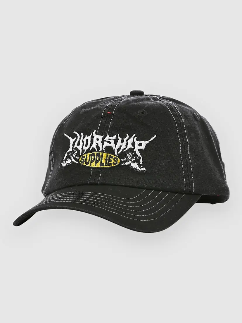 Worship Supplies Worship Supplies Messenger 6 Panel Caps svart