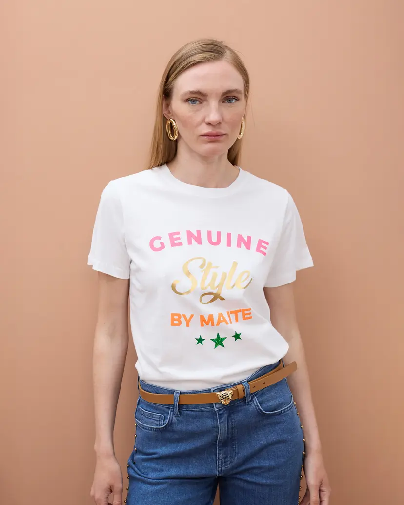 Maite by Lola Maite by Lola MS2615061 White T-shirt