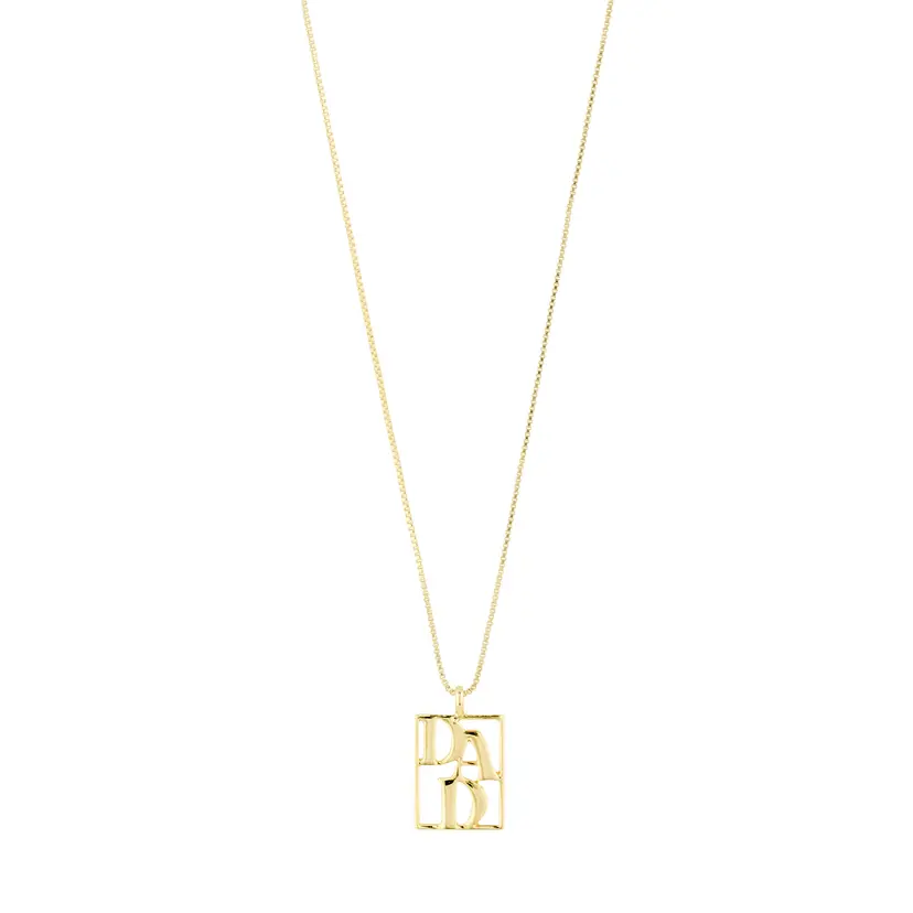 Pilgrim Pilgrim LOVE TAG, DAD-halskjede gullbelagt