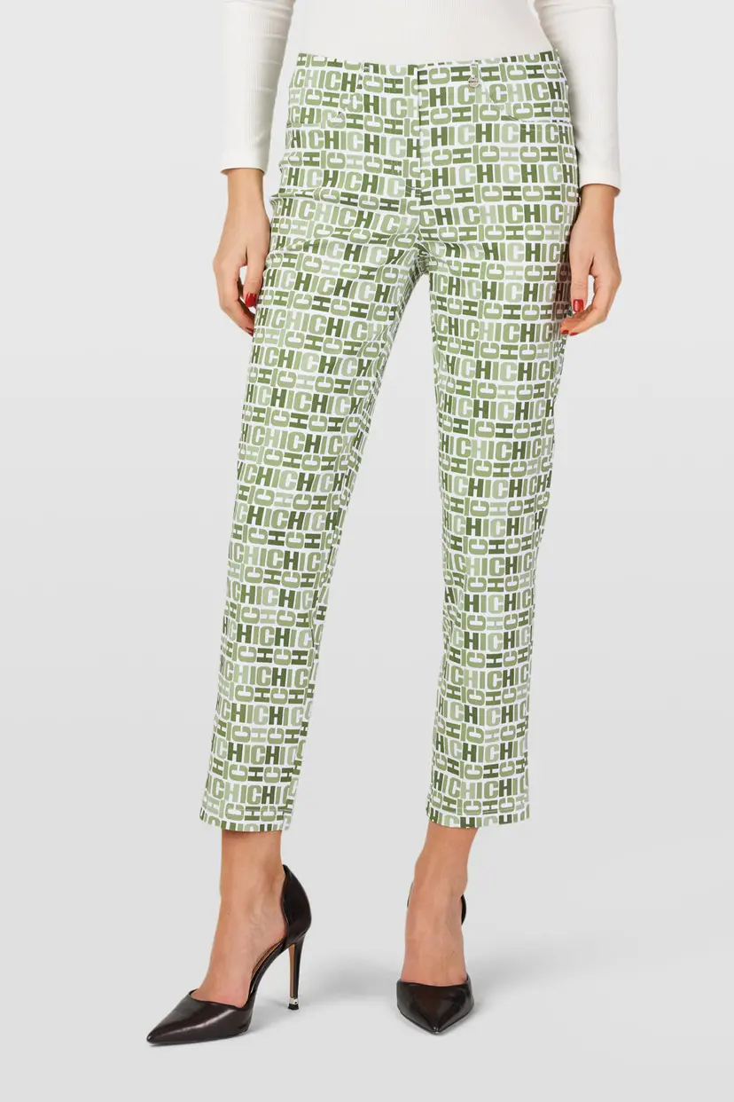 ROBELL BELLA 09 TROUSERS LIME GREEN