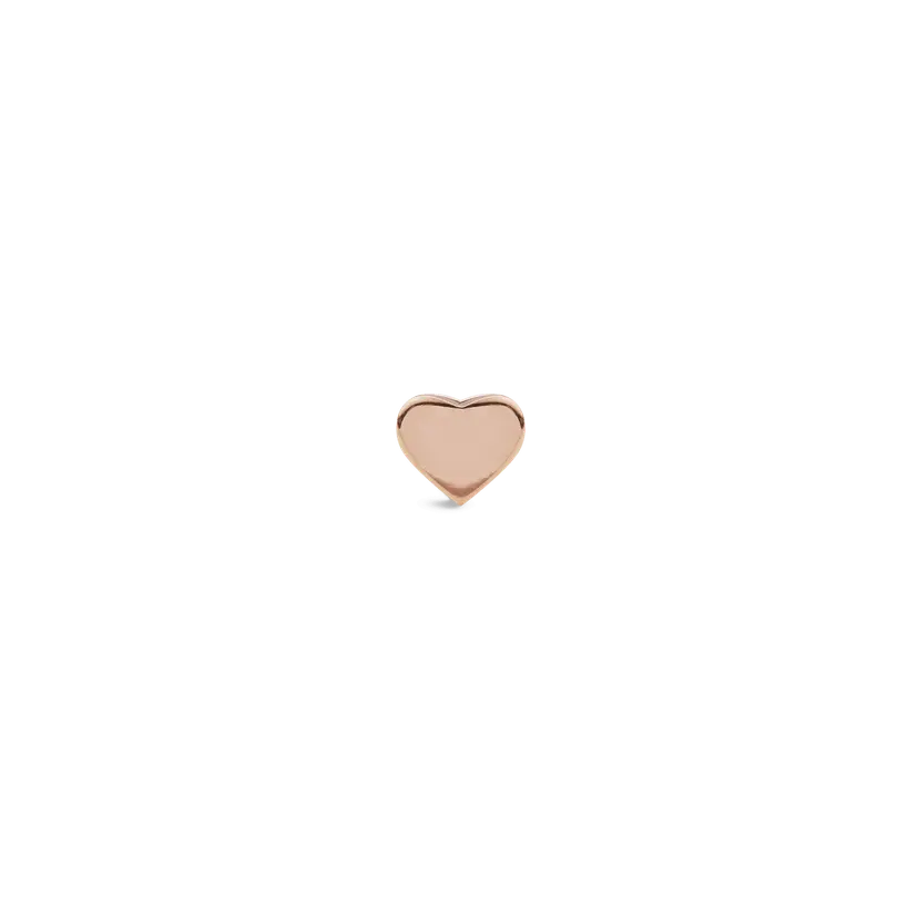 Daniel Wellington Rose Gold Earrings Heart Stud | DW