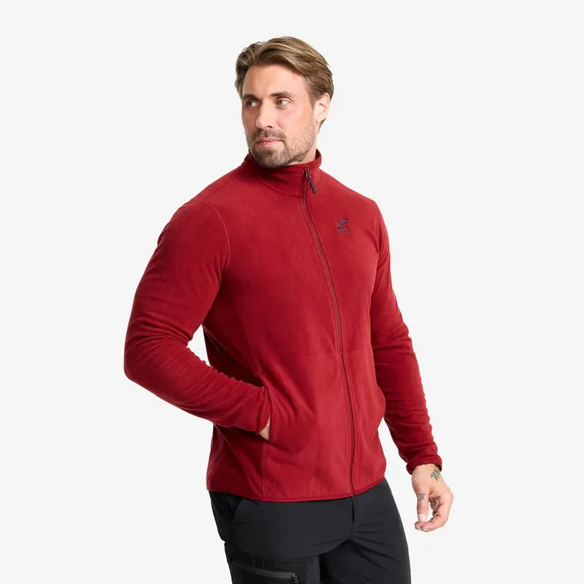 RevolutionRace Hiker Full-zip Fleece Herre Pomegranate