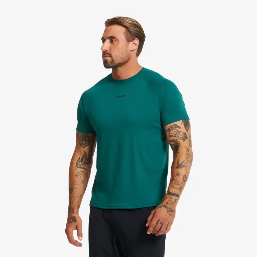 RevolutionRace Pulse Running T-shirt Herre Deep Teal